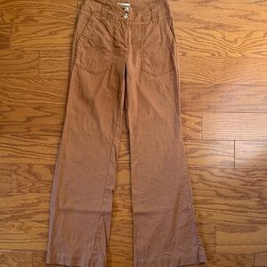 Anthropologie Maeve Colette Pants Burnt Brown